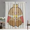 Шторы Sumikko Gurashi для гостиной, кухонные шторы, 2 штуки, украшение на Хэллоуин, шторы, тюль для спальни, элегантные