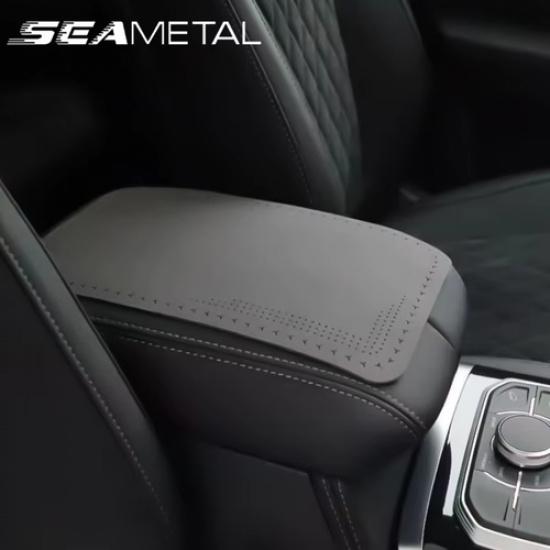 SEAMETAL Замшевая Кожаная Накладка-Коврик на Подлокотник Автомобиля Универсальная Водонепроницаемая Нескользящая Авто