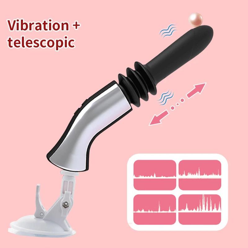 Automatic Retractable Dildo Vibrator Female Male G Spot Anal Vagina Sex Machine With Sucker Dildo Massager Adult Sex Health Toy