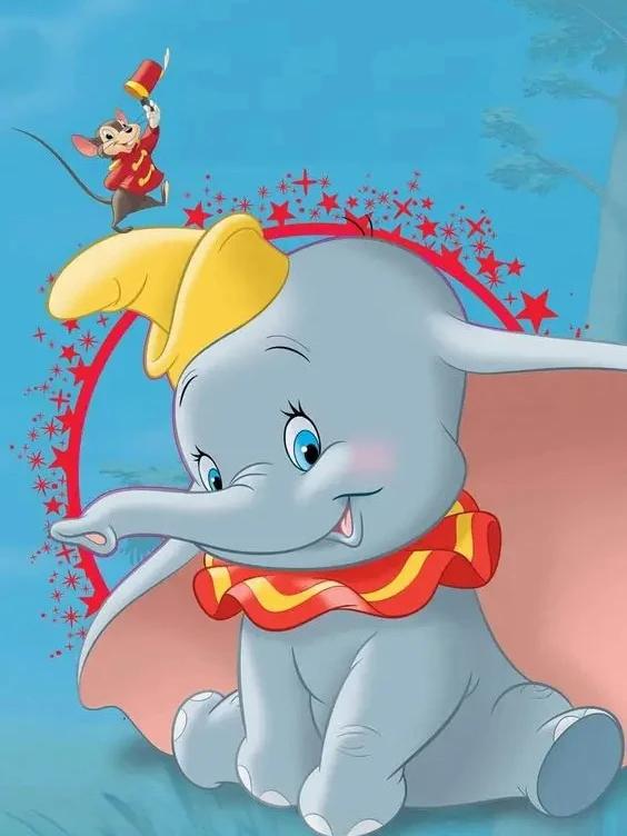 Diamond Painting New Collection 2024 Cartoon Mosaic Dumbo Embroidery Jewelry Cross Stitch Elephant Home Decor Gift Crafts