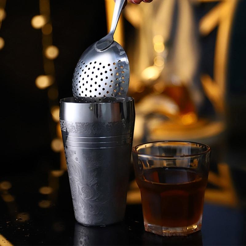 Сито для коктейлей Julep Ложка-сито для коктейлей Фильтр для кубиков льда для напитков, стандартного стакана для смешивания коктейлей или шейкеров