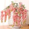 1шт искусственный потолочный цветок глицинии, украшение свадебного зала цветок, цветок глицинии, потолочный или садовый искусственный цветок