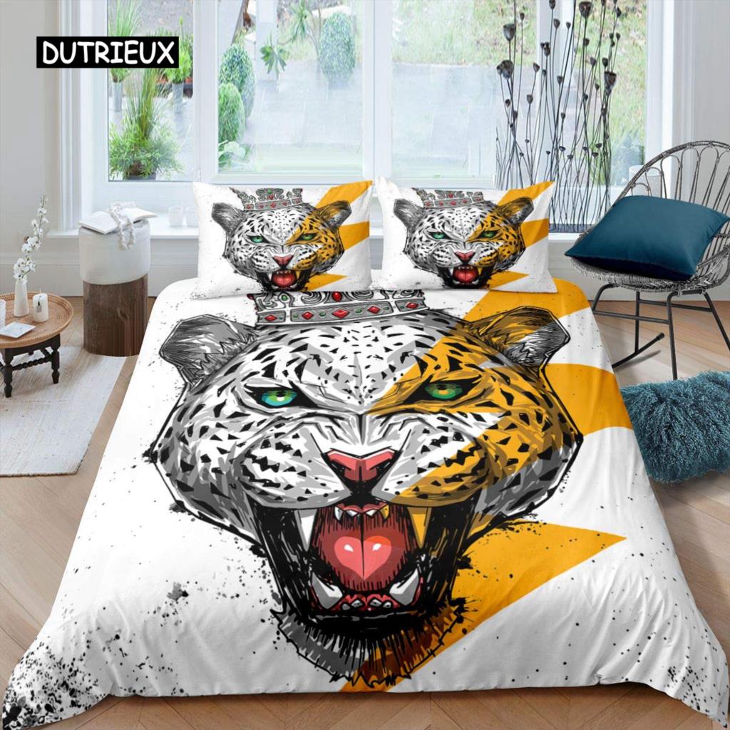 Комплект постельного белья Queen с нарисованной вручную короной и надписью Queen в стиле барокко, комплект постельного белья для двоих, черно-белый пододеяльник