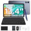 Планшеты POCKAM P13, 13,4 дюйма 2,4K 120 Гц Android 16, 48 ГБ + 128 ГБ, 12000 мАч, Widevine L1, Двойные динамики, Планшет с клавиатурой и чехлом для стилуса