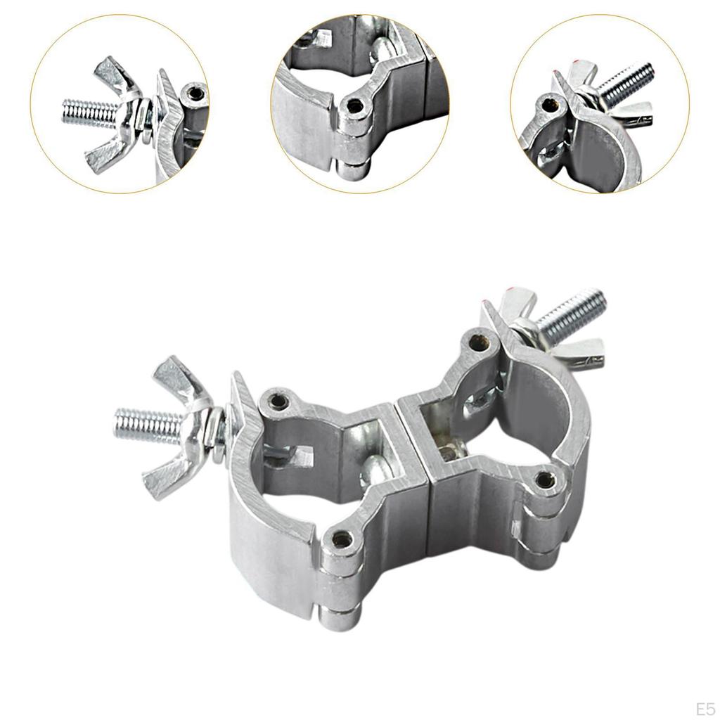 Stage Light Clamp Aluminum 15kg Capacity Hanging Hook for 18-21mm Tube/Pipe Bar