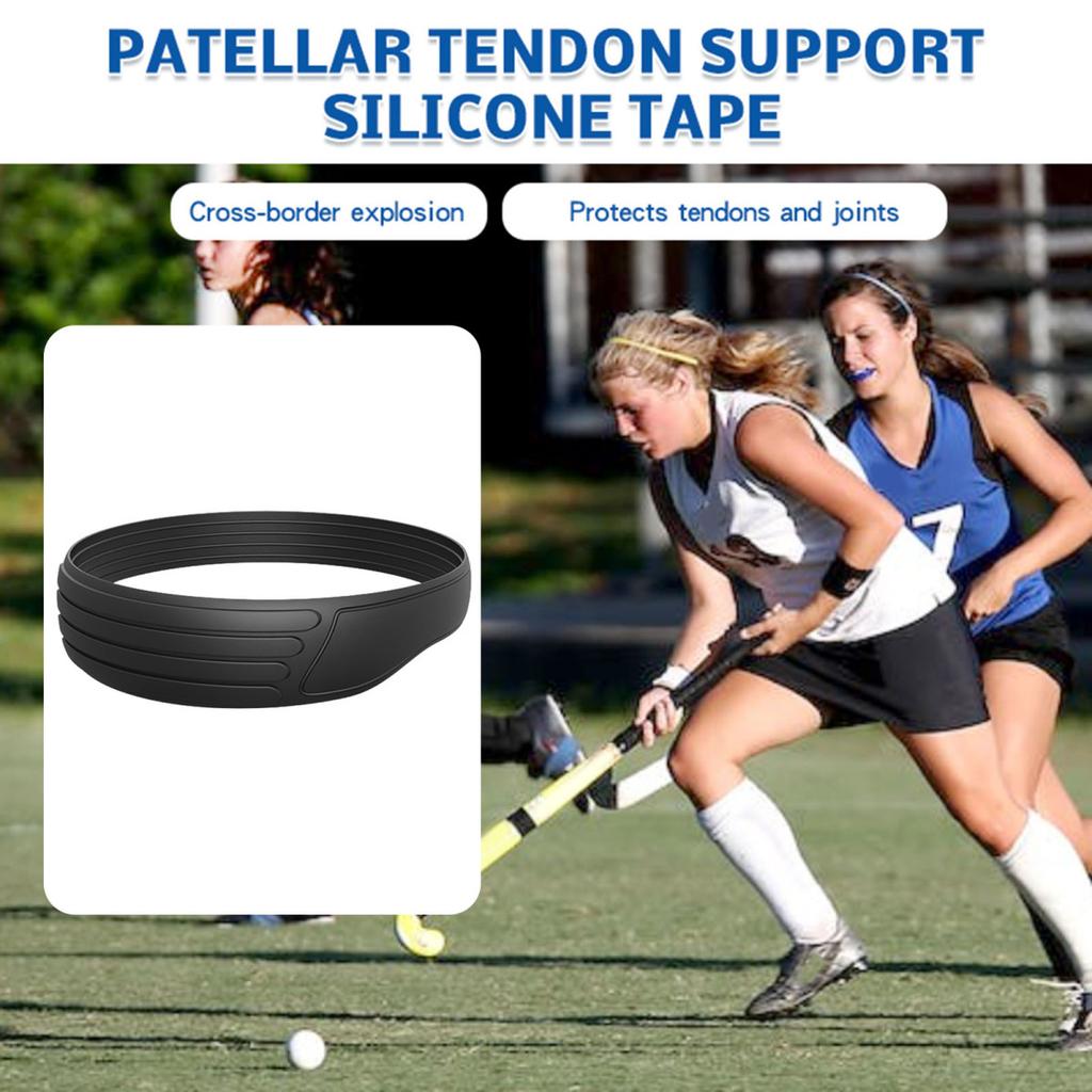 Yousheng Patella Knee Band Обезболивающий ремень для поддержки сухожилия надколенника Силиконовый бандаж для колена для бега, фитнеса, подъема по лестнице, баскетбола