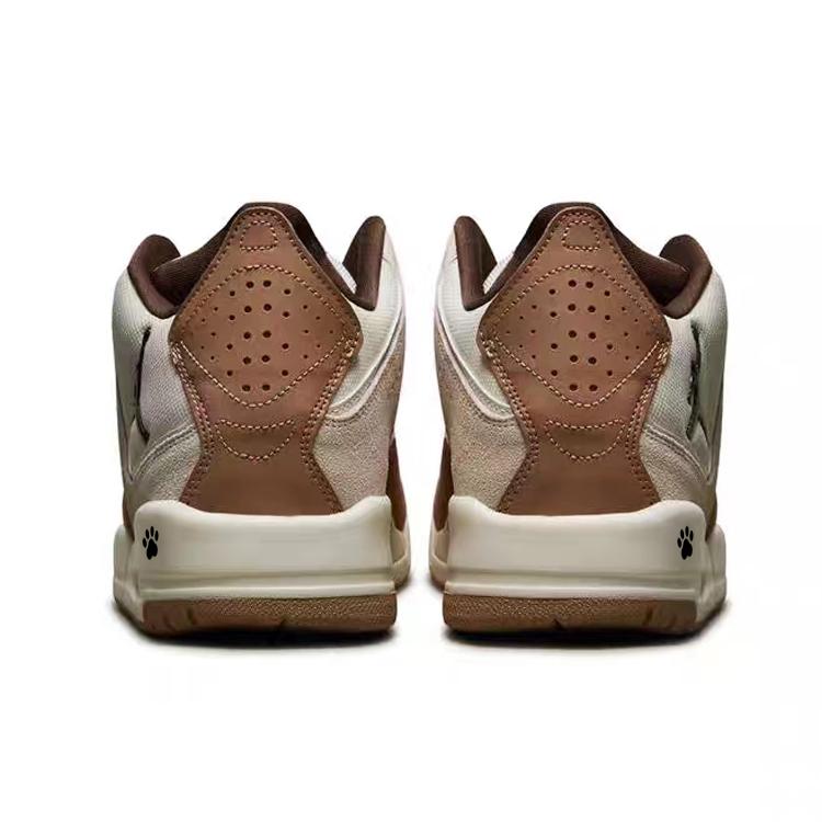 Jordan Courtside 23 Slip Resistant Mid top Vintage Basketball Shoes Men's Brown FQ6860-121(Team366-)