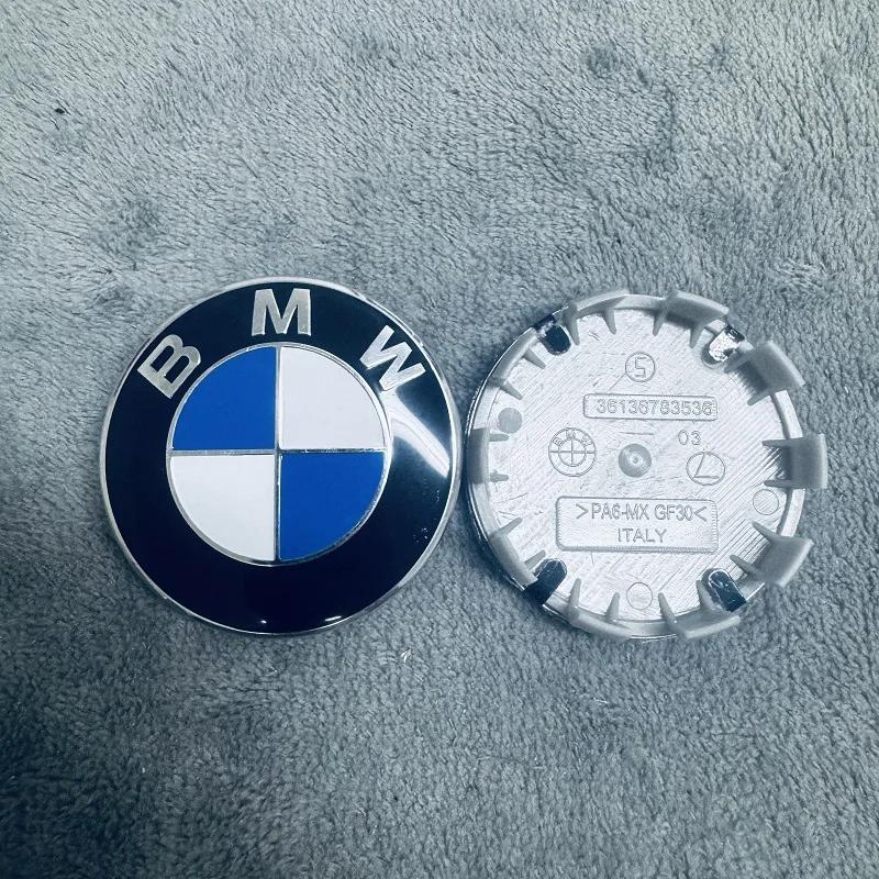 BMW GROUP 4Pcs 56MM 68MM Car Wheel Center Hub Cover Caps BMW M M5 E39 E46 E60 E90 F01 F10 F30 G01 G20 G21 G30 G11 F15 X5 X3 1 bwlk60