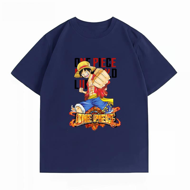 Unisexs Clothing New 100 Cotton Summer TShirt One Piece Unisexs TShirt Monkey D Luffy Print Casual Unisexs TShirt