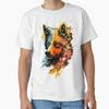 Fantasy Abstract Portrait Dog Head With A Col TShirt Made In UsAus Size S2xl