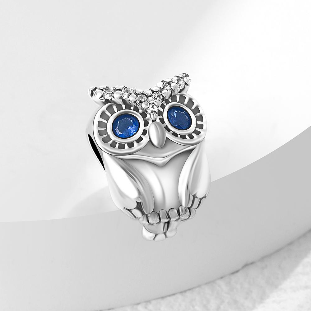 New 925 Silver Turtle Firefly Owl Tree Life Dreamcatcher CZ Zircon Charm Fit Bracelet Women DIY Jewelry Gift
