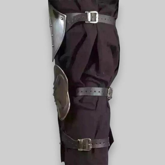 Medieval Knight Upper Leg Steel Guard Greaves Set Gothic Upper Leg Armor Protection For LARP, Cosplay And Costumes
