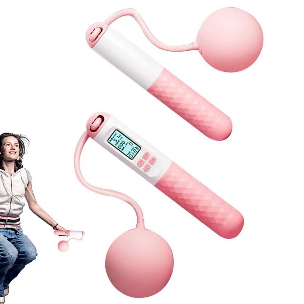 Anti-Skid Ropeless Jump Rope Cordless Digital Skip Rope Counting Skipping Rope Fitness Accessories