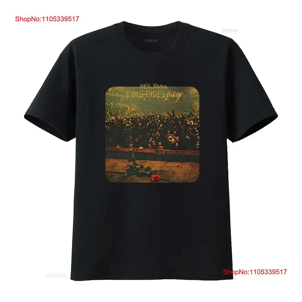 Мужская футболка Neil Young Time Fades Away Органическая Приталенная X Large Коричневая винтажная Стирка Повседневная g
