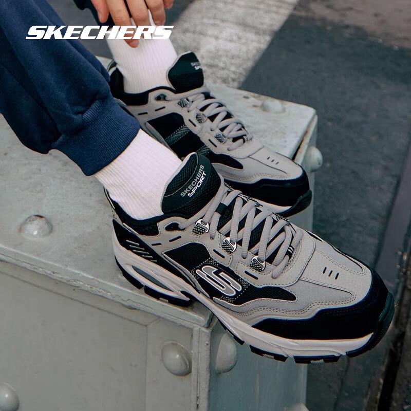 Skechers Мужские ретро-кроссовки для активного отдыха серии Trek на шнуровке