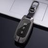 3 Buttons Metal Car Smart Key Cover Case Bag Fob Shell Holder for Ford Territory EV Key Protector Keychain Accessories