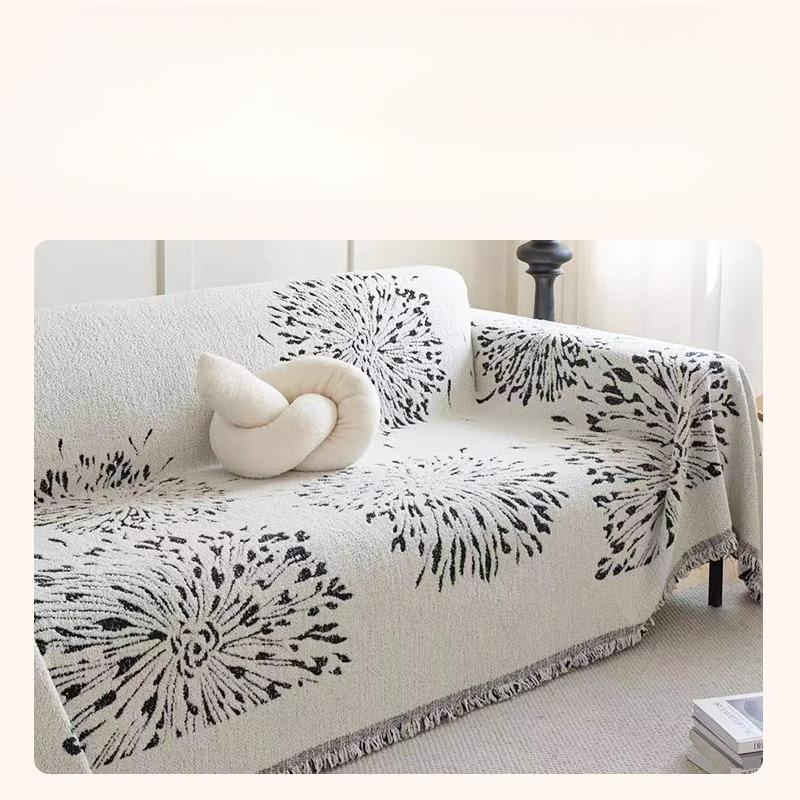 Nordic Style High-Grade Sofa Towel Chenille Sofa Cover Cloth Four Seasons Universal Anti-Scratching Sofa Cover Sofa Cover