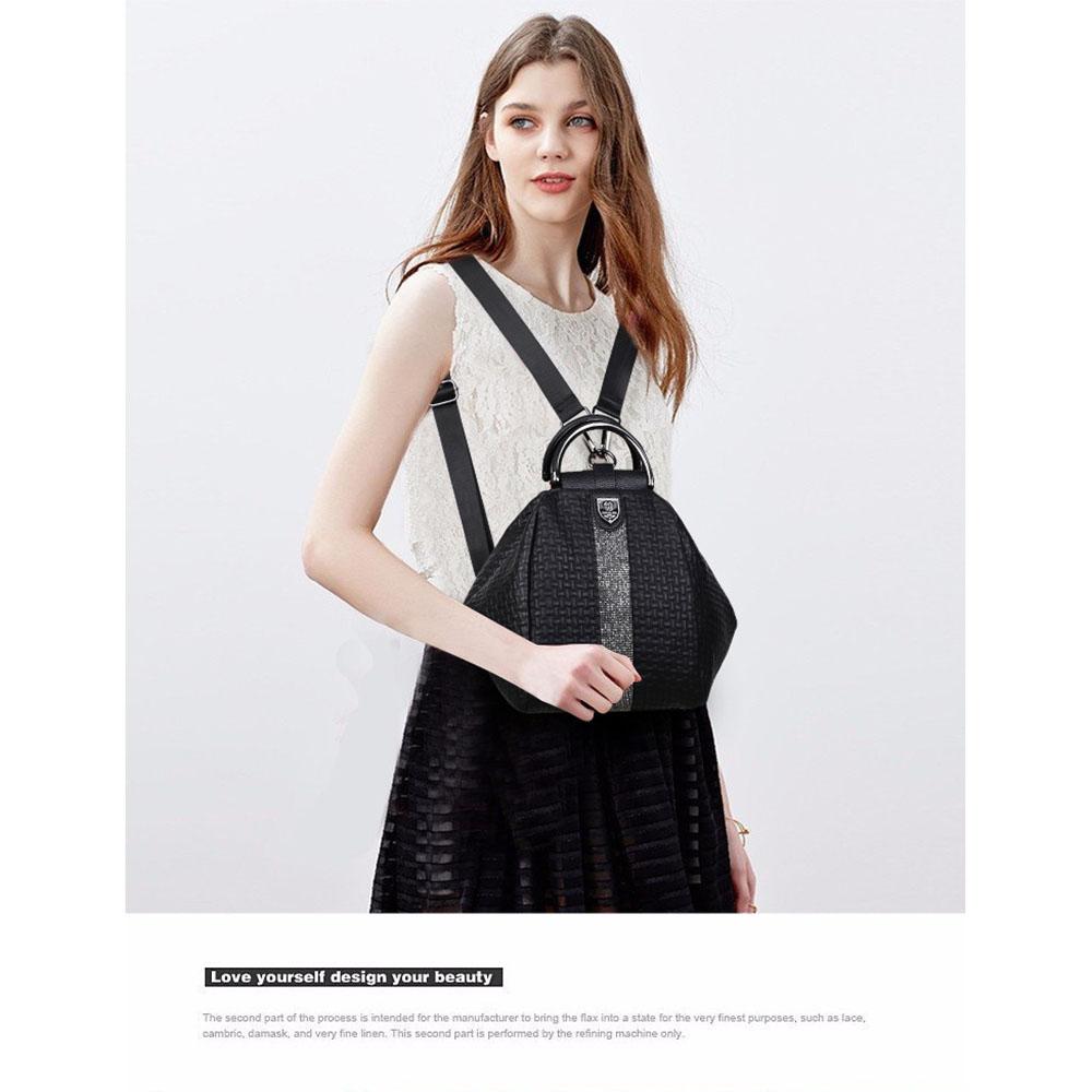 Women Bags Women Backpack Multi-functional Fashion Diamond Backpack