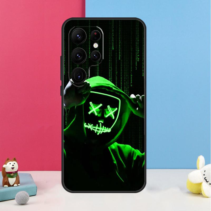 Matrix Hacker Case For Samsung Galaxy S22 S23 S24 Ultra S8 S9 S10 Plus Note 10 20 Ultra S20 S21 FE Cover