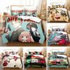 Anime Spy X Family Anya Bedding Set Duvet Cover Bedroom Comforter Covers Single Twin King Size Quilt Cover Home Textile