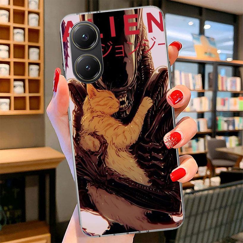Крутой чехол для телефона A-Alien X-Xenomorph для Xiaomi Poco F7 Ultra X7 X6 X5 Pro M7 Redmi 15C 15 13C 13 12C 12 10C 10 9A 9C 9T 9