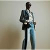 Женские прямые брюки с бархатной тесьмой Y2k Vintage Washed Commuter Cotton High Waist Jeans 2025 Early Spring New