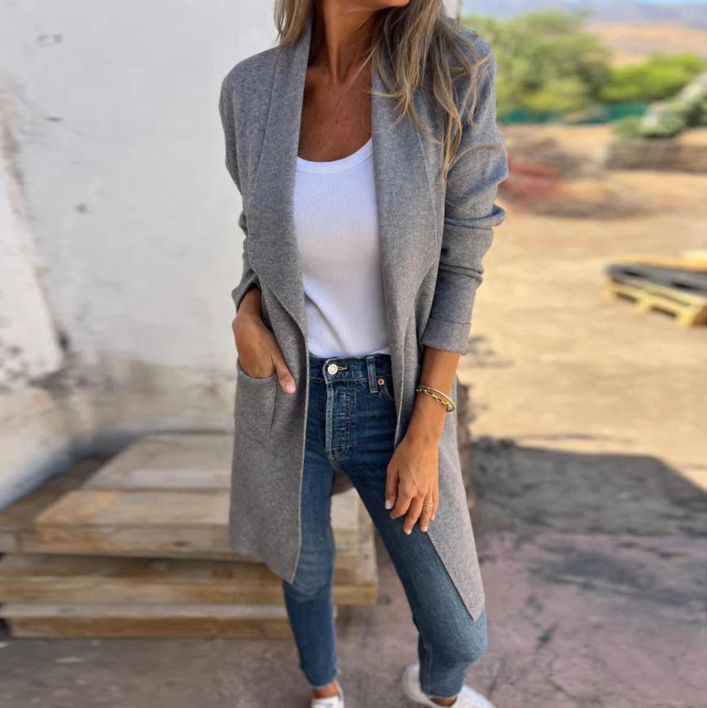 Длинный рукав женский однотонный топ с капюшоном легкая куртка пальто зима и осень