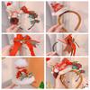 Xmas Christmas Headband Hair Accessories Antler Hair Clip Decoration Santa Claus Hair Hoop Cosplay