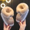 Pantuflas бархатная детская хлопковая обувь зимние новые теплые зимние сапоги для девочек мультяшные хлопковые тапочки для мальчиков нескользящая домашняя обувь детская обувь