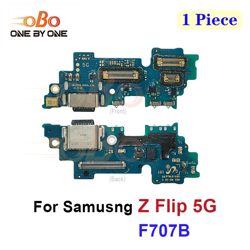 USB-зарядная док-станция Коннектор порта зарядки Шлейф Для Samsung Z FLip 3 4 5 6 5G F700F F707B F711 F721 F731 F741 (1PC)