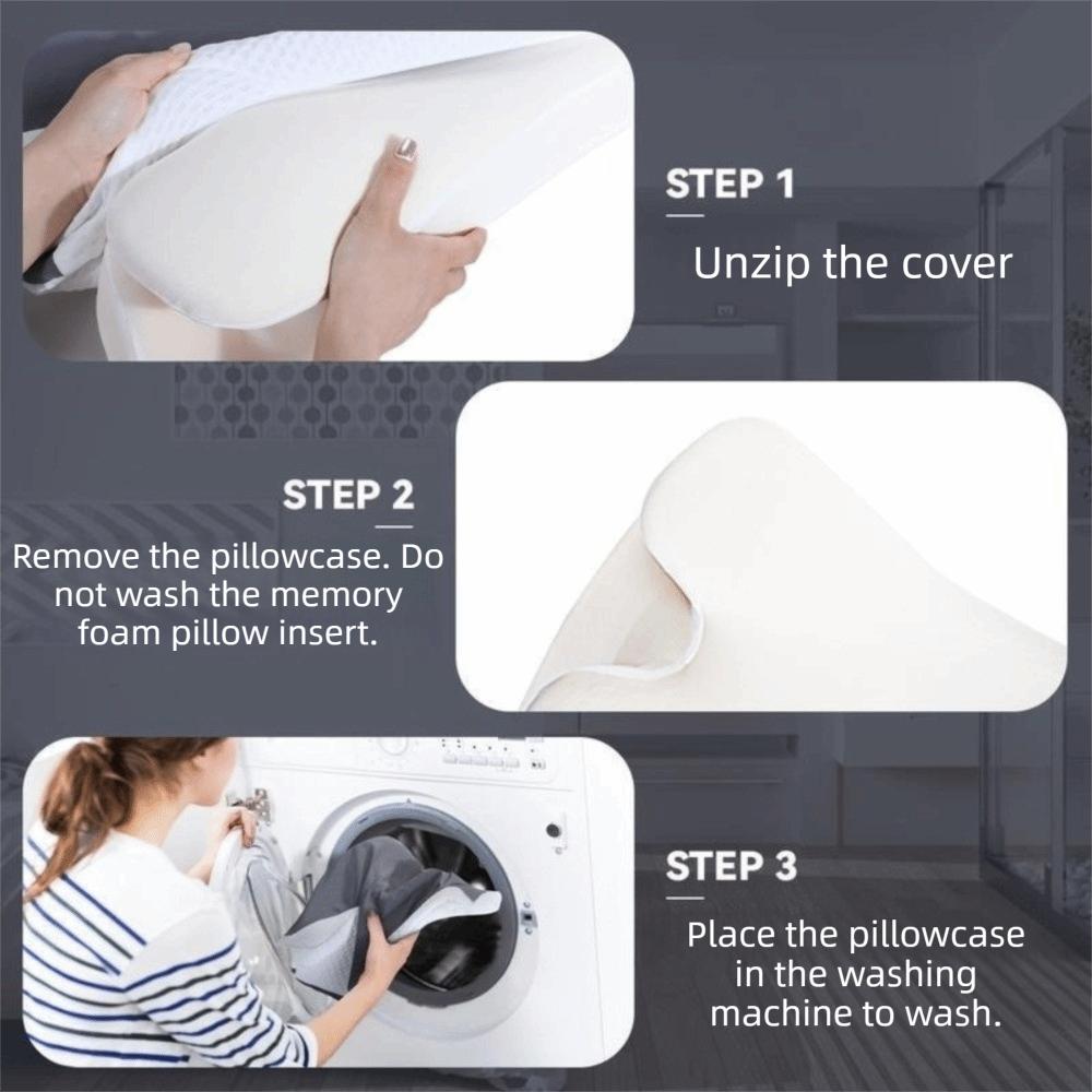 Breathable Cervical Pillowcase Cooling Fabric Pillow Cover Memory Foam Pillowcase  Bedroom Sleep