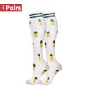 1 Pair Cute Cat Compression Socks Knee High 20-30 Mmhg Fit Medical Edema Diabetes Varicose Veins Running Sports Socks