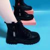 Spring and Autumn Women's English Style Boots Fashion Women's Actually Boots Knight Boots Black Women's Boots