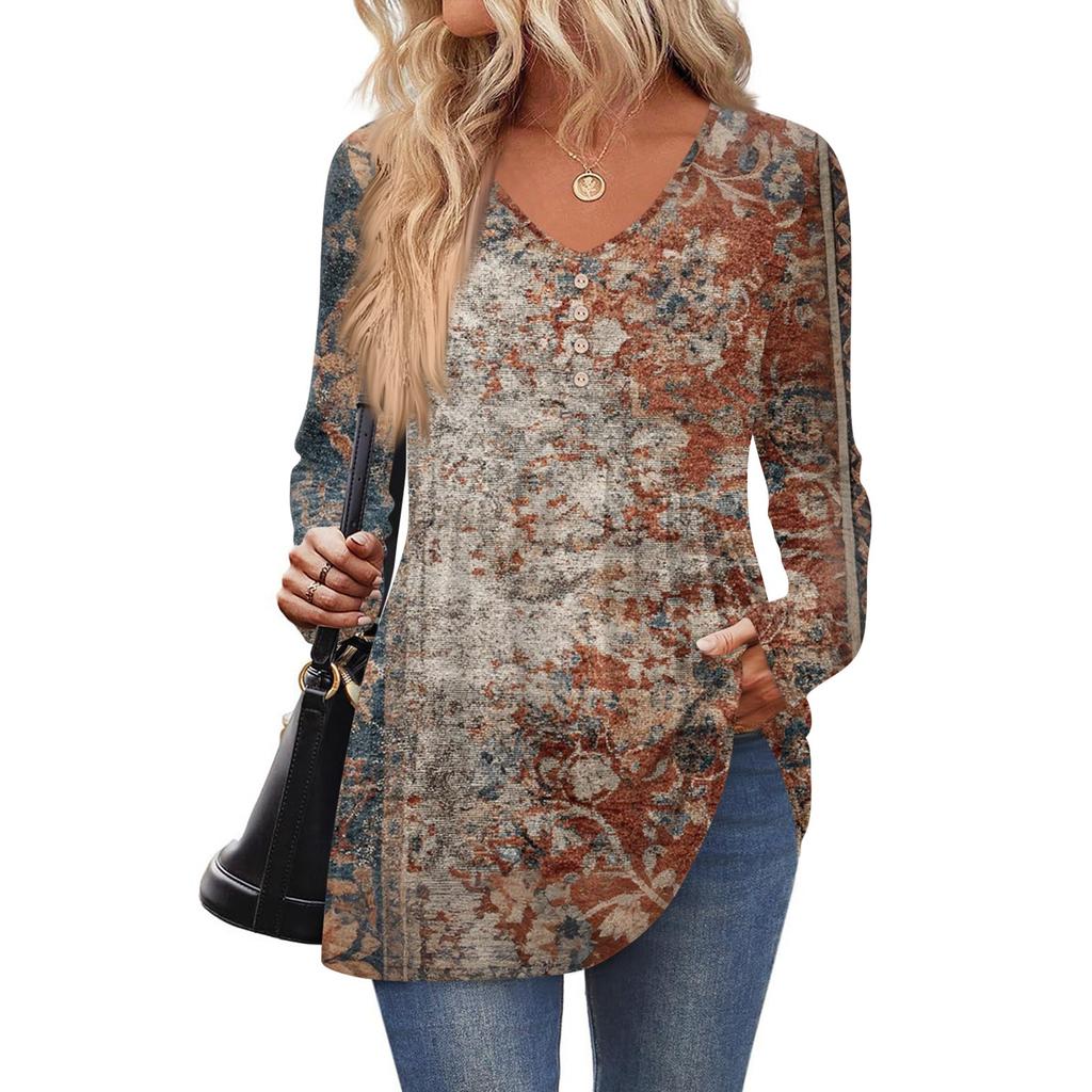 Женская модная повседневная рубашка с длинным рукавом однотонного цвета, женские топы с V-образным вырезом