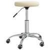 VidaXL Massage Stool Velvet Cream