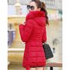 Зимняя одежда с хлопковой подкладкой, длинное пуховое пальто с капюшоном для ремонта тела, женская стеганая куртка, утолщенное пальто