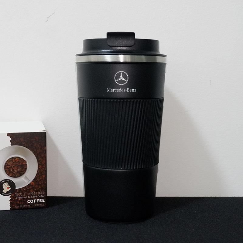 500ML Thermos Cafe Coffee Mug For Mercedes Benz W203 W204 W205 W210 W212 CLA CLK SLK GLK AMG Car Thermos Mug Travel Thermos Cup BS3