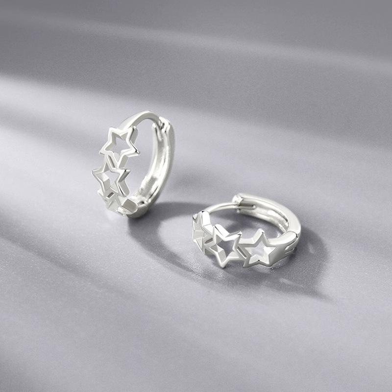 Серьги для женщин Простые полые серьги в форме пятиконечной звезды в новом стиле Высококачественные персонализированные изысканные серьги