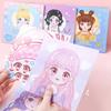 Korean Cute Cartoon Princess Lolita Girl Makeup Change Jewelry Sticker Book Kawaii Aesthetic Gril DIY Custom Dress Up Stickers