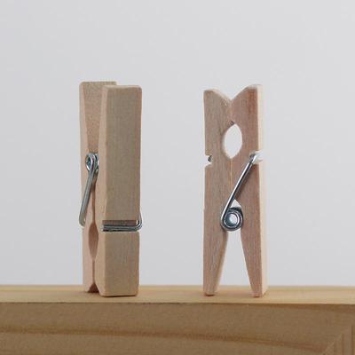 3,5 см Натуральные Мини-прищепки из дерева для DIY-проектов, Фотовыставки и Декора