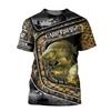 2023 Fishing Harajuku Summer 3D Printing Round Neck Shirt Street T-Shirt Hipster Beautiful Pike Fishing Art Short Sleeve T Shirt