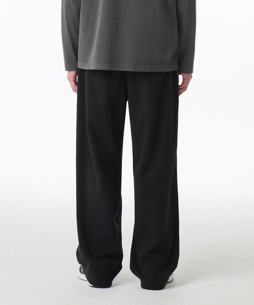 MUSINSA STANDARD [Cooltandard] Two-Tuck Wide Lounge Sweatpants [Black]