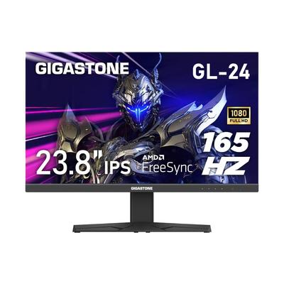 Игровой монитор GIGASTONE дюймов IPS 165 Гц Совместимость с AMD FreeSync FHD 1920 x широкий угол обзора Безрамный динамик Эргономичная регулировка угла наклона VESA