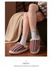 2025 New Warm Non-Slip Cotton Slippers for Men & Women - Winter Indoor Couple Style with Thick Sole