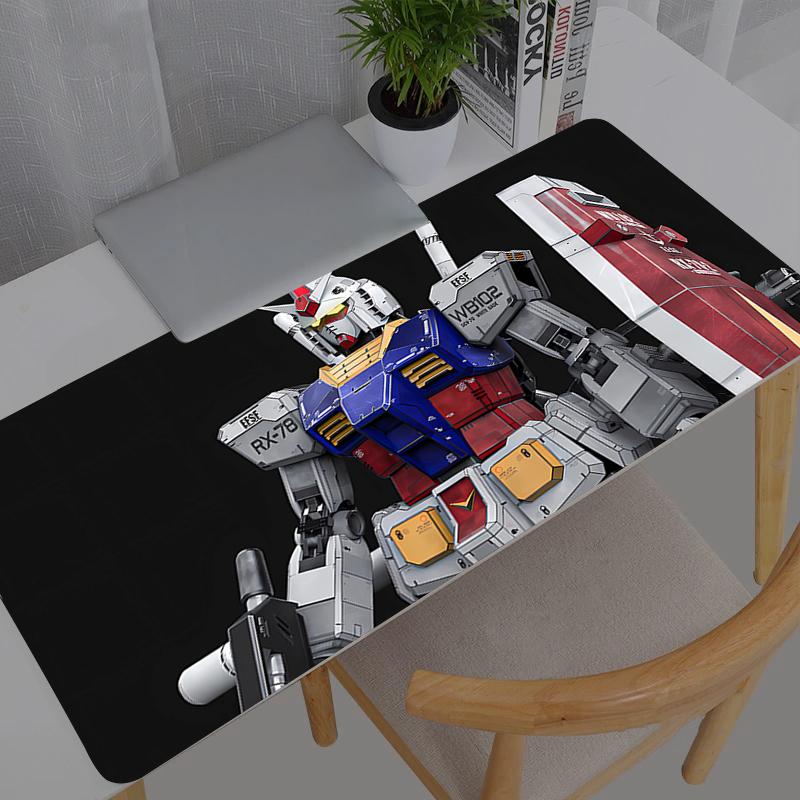 Коврик для мыши Большой XXL Mobile Suit Gundam Настольный коврик для ПК Геймерский аниме Офисный ковер Стол для клавиатуры Игровые аксессуары Коврик для мыши