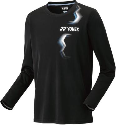 Футболка с длинным рукавом Uni Long Sleeve Black O [Yonex] Футболка (Подходящий стиль) (007)