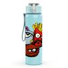 1PC French Fries Cartoon Character 750ml Color Plastic Sports Water Bottle Leakproof Flip Straw Lid Suitable for Sports Office Home Use