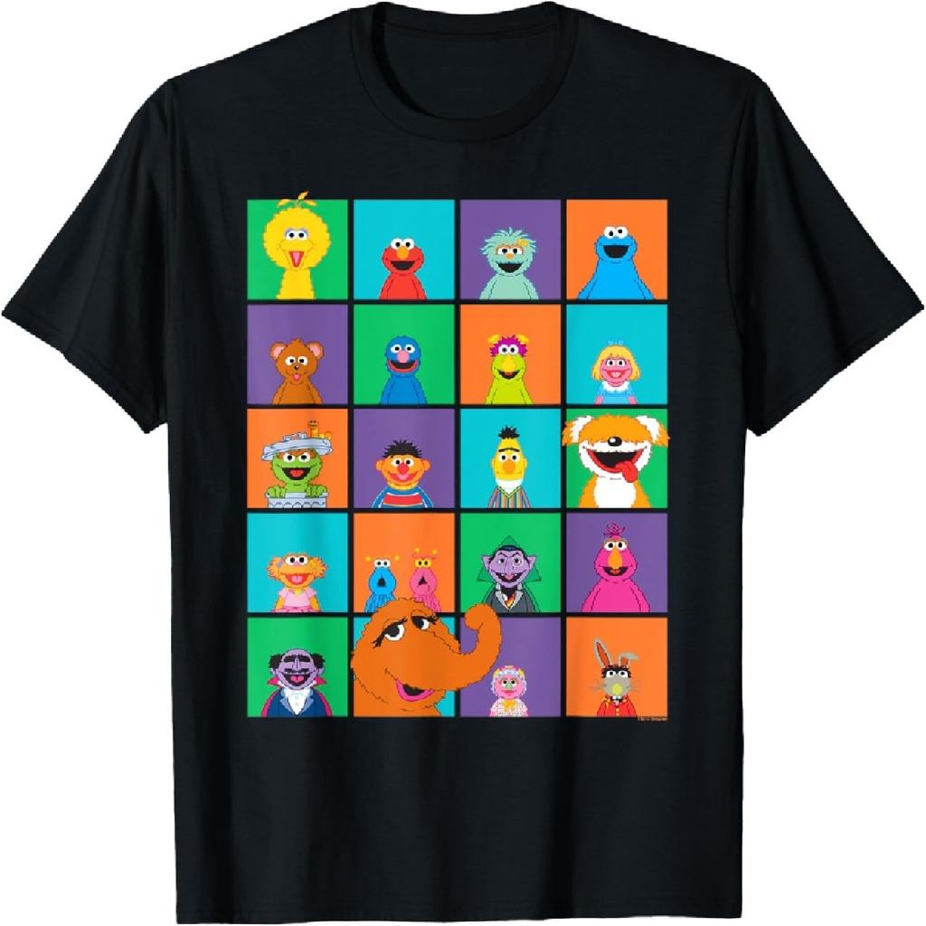 Sesame Street Character Squares T-Shirt