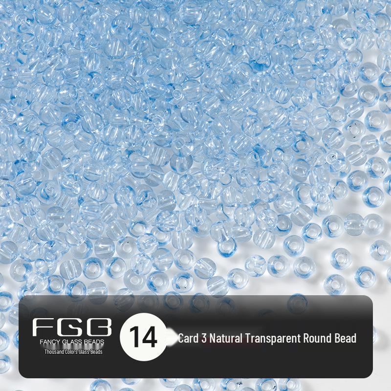 Thousand Colors 3mm Transparent Glass Seed Beads: Non-Fading DIY Jewelry Accessories