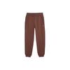 Mmq Solid Color Casual Mid Waist Knitted Sweatpants Unisex Sweatpants Brown 620821-45